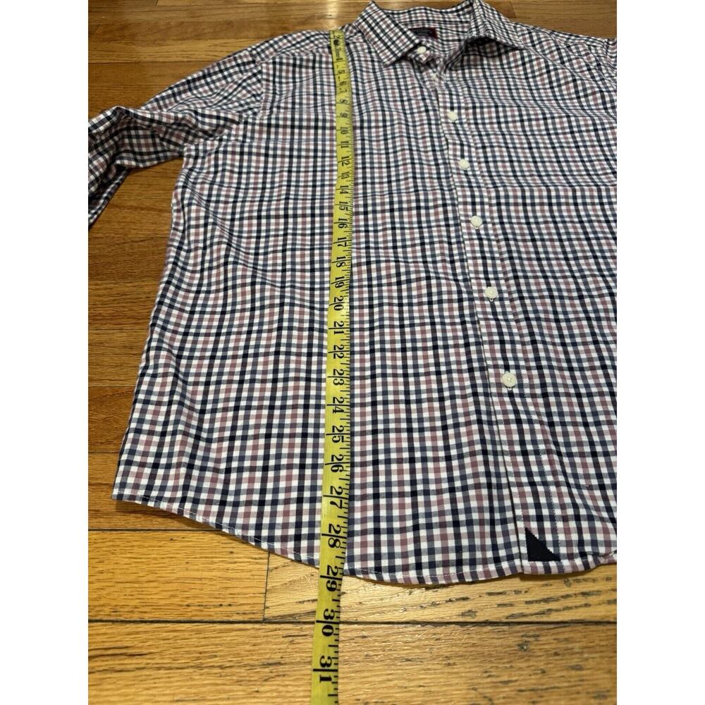Untuckit Cascina Long Sleeve Button Up Shirt Men's Regular Fit X-Large Blue Mauv - Picture 4 of 9